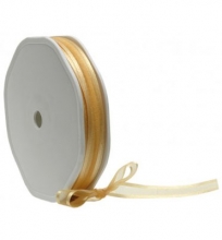 Band Organza Edge Prego 10mm Gold Organzaband