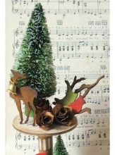 Tim Holtz Woodlands Mini Trees 5 st Ivory