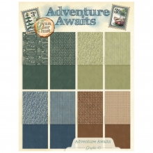 Paper Pack 8,5x11 Tum - Adventure Awaits Patterns & Solids - Graphic 45