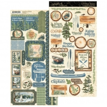 Sticker Set Frukter - Adventure Awaits - Graphic 45