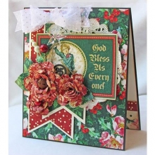 Tags & Pockets Graphic45 A Christmas Carol Die-Cuts 6”X12” Graphic 45