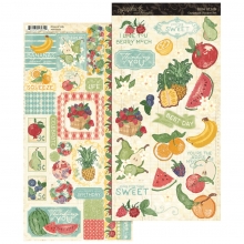 Sticker Set Frukter - Slice of Life - Graphic 45
