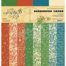 Graphic 45 Paper Pad - Patterns & Solids - Christmas Magic