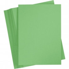 Färgad kartong A2 180 g Gräsgrön 10 ark till scrapbooking, pyssel och hobby