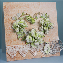 Stämpelset Heartfelt Creations Classic Wedding Roses Cling Stamps EZ