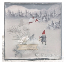 Palette Pion Design 12x12 Cardstock Paket Greetings from the North Pole