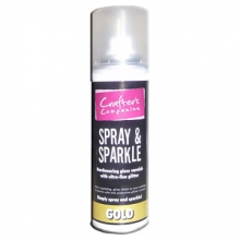 Spray & Sparkle Guld Glitter Färg Lack till scrapbooking, pyssel och hobby