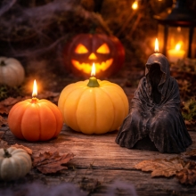 Silikonform Ljusformar - Pumpa Halloween Pumpkin Mold