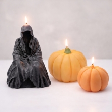 Silikonform Ljusformar - Pumpa Halloween Pumpkin Mold