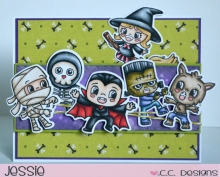 Clearstamps CC Design Halloween Cuties Halloweenpyssel Höstpyssel