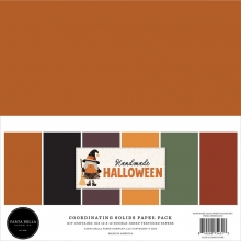 Paper Pack Carta Bella - Handmade Halloween - 12x12 Solids - 6 ark