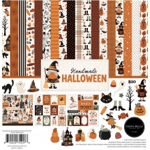 Paper Pad Carta Bella - Handmade Halloween - 12x12 Tum + Stickers