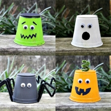 Stort Halloweenset För festen eller till skolan Halloweenpyssel Höstpyssel