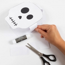 Halloweenpyssel Kit - Skelett Av Girlanger 80 cm