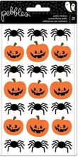 Stickers Pebbles Boo Puffy Pumpkins & Spiders