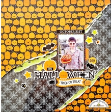 Halloween Pyssel Scrapbooking Craft Hey Pumpkin - Doodlebug