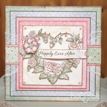 Stämpelset Heartfelt Creations Classic Wedding Roses Cling Stamps EZ