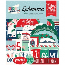 Die Cuts Ephemera Echo Park - Happy Holidays - 34 st