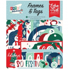 Die Cuts Frames & Tags Echo Park - Happy Holidays - 34 st