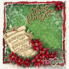 Heartfelt Creations Poinsettia & Holly Clusters