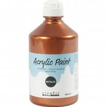 A-color Pearl akrylfärg Koppar 500 ml Hobbyfärg