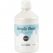 A-color Pearl akrylfärg Vit 500 ml Hobbyfärg