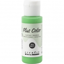 Akrylfärg PLUS Color 60 ml Bright Green Hobbyfärg