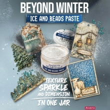 Ice and Beads Paste - 150ml - Stamperia - Dekorationssnö-pasta