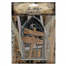 Chipboard Idea-ology - Tim Holtz - Halloween Baseboards - 36 delar