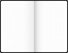 Bullet Journal 12.5x19.5cm Metallic Silver 192 sidor