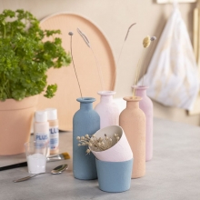 Gipsmålade vaser, krukor & brickor DIY Inspiration