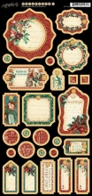 Chipboard Die-Cuts 6”x12” Graphic 45 A Christmas Carol Journaling Die Cuts