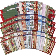 Mega Julkorts-Kit Hunkydory Joy Of Christmas A4 Card Collection Julpyssel Kit