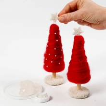 Julpyssel Julgran Klädd Med Garn Julpyssel för barn