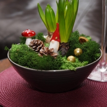 Flugsvampar och mossa 20-30 mm 10 st Halloweenpyssel Höstpyssel