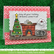 Clear Stamps 4"X6" Lawn Fawn Christmas Dreams Stämplar
