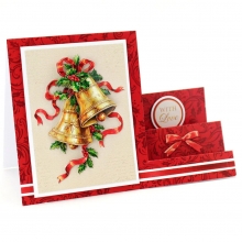 3D Motiv Julkort - 12 ark - Deck the Halls by Katy Sue Designs