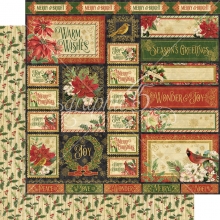 Scrapbooking papper Graphic 45 Warm Wishes Julkollektion