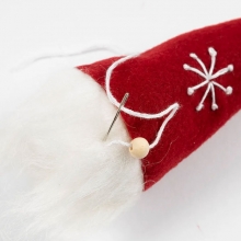 Julpyssel Kit - Tomtar I Filt Med Röd Luva