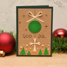 Glitter Papper A4 Light Green 200 g Glitterpapper