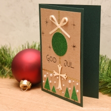 Glitter Papper A4 Light Green 200 g Glitterpapper