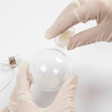 DIY Kit - Julpysel - 8 st Julgranskulor med Glitter