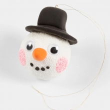Mini DIY Kit - Julgranskulor Snögubbe och Ren