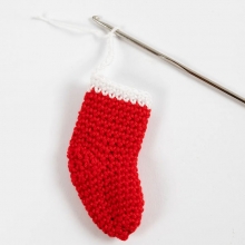 Mini DIY Kit - Virka Små Julstrumpor - Julpyssel