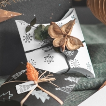 Stämpel Set - 11 Julstämplar På Kloss - Snöflingor