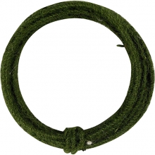 Jute Wire 2-4 mm Grön 3 m Ståltråd Metalltråd Spoltråd