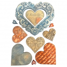 Silicon Mould A5 - Family - Hearts