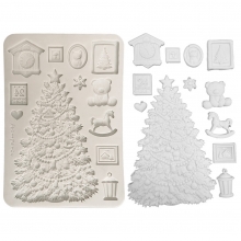 Silikonform A5 - White Christmas Tree - Stamperia