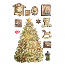 Silikonform A5 - White Christmas Tree - Stamperia