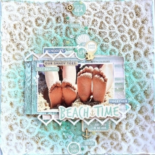 Papper Kaisercraft Coastal Escape Palms Scrapbooking